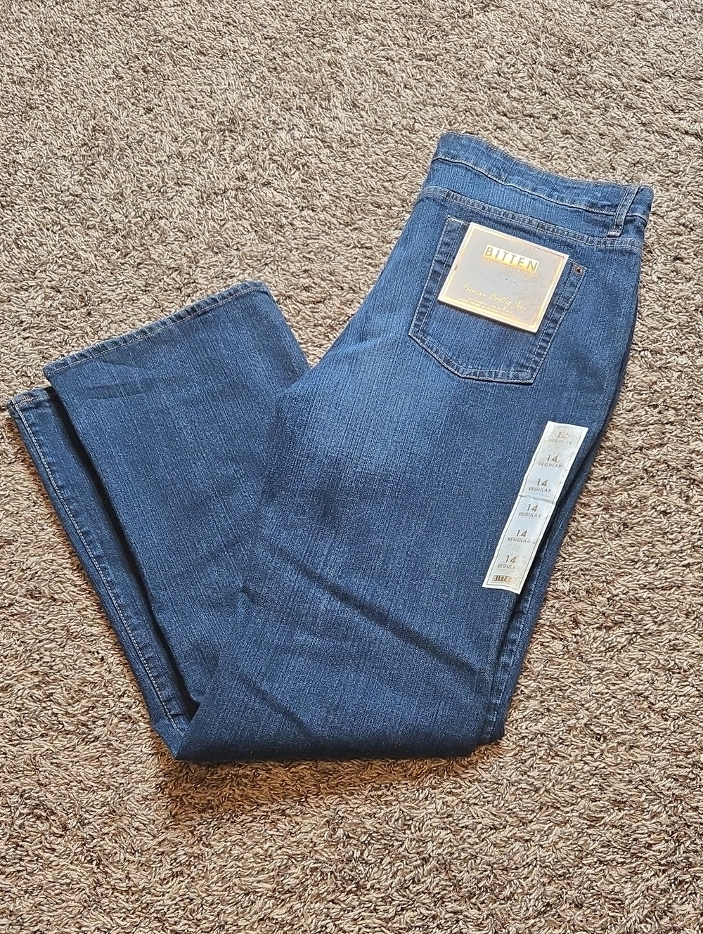 Bitten Sarah Jessica Parker Size 14 Regular Bootleg Jeans Denim Pants